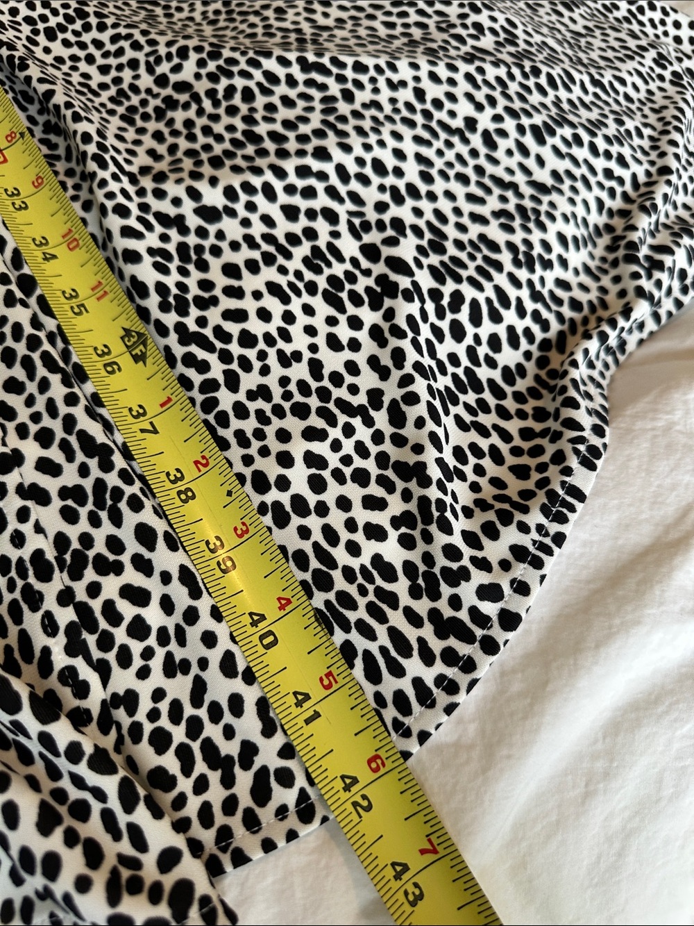 NWT Banana Republic Black and White Animal Print Wrap Dress - Picture 6 of 6